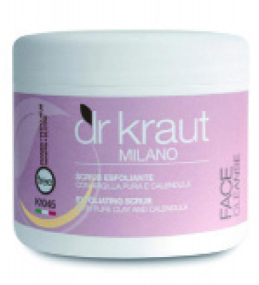 Dr. Kraut SCRUB ESFOLIANTE-LEGGERO argilla pura e calendula 500ML