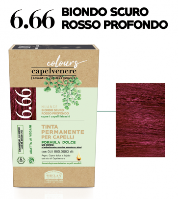 Helan CAPELVENERE COLOURS Tinte Permanenti - 6.66 BIONDO SCURO ROSSO PROFONDO