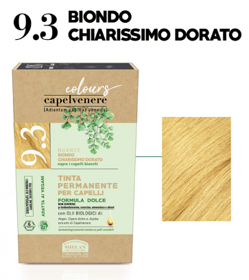 Helan CAPELVENERE COLOURS Tinte Permanenti - 9.3 BIONDO CHIARISSIMO DORATO
