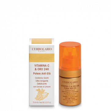 L'Erbolario Contorno Occhi Vitamina C & Oro 24K 15 ml