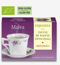 Erbamea MALVA 20 bustine filtro da agricoltura Biologica 