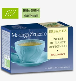 Erbamea MORINGA-ZENZERO 20 bustine filtro da agricoltura Biologica  