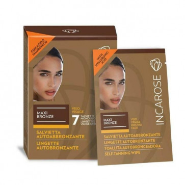 Incarose Maxi Bronze Astuccio Salvietta Viso  (7 salviette monouso - 7X6ml )