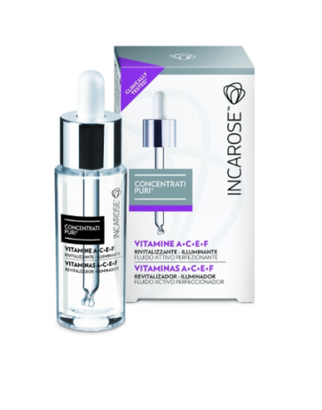 Incarose Concentrati Puri Vitamine A+C+E+F - Fluido 15 ml 