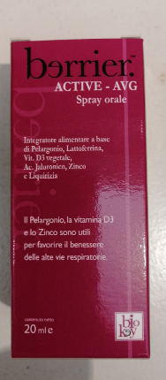 Biokey Odelfe BERRIER ACTIVE AVG SPRAY ORALE 20 ml