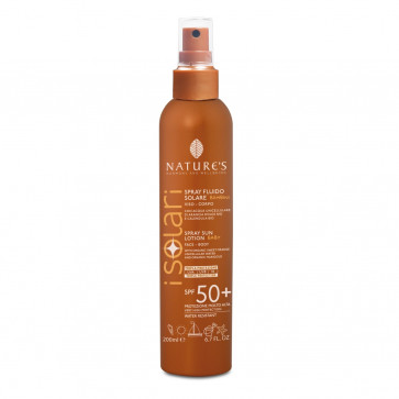 Bios Line Nature's Solare Spray Fluido Viso-Corpo Bambini con Acqua Unicellulare bio-attiva di Arancia dolce bio e Calendula SPF 50+ 200 ml 