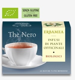 Erbamea THE' NERO 20 bustine filtro da agricoltura Biologica