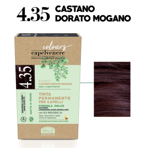 Helan CAPELVENERE COLOURS Tinte Permanenti - 4.35 Castano Dorato Mogano