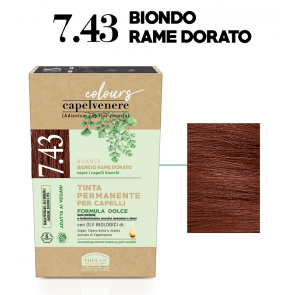 Helan CAPELVENERE COLOURS Tinte Permanenti - 7.43 BIONDO RAME DORATO