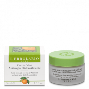 L'Erbolario Crema Viso Antirughe Ridensificante con Cera di scorza d'Arancia ed Estratto di Erba Medica 50 ml