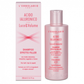 L'Erbolario Shampoo Effetto Filler Acido Ialuronico Luce&Volume 200 ml