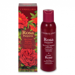 L'Erbolario Olio Corpo Multiuso Setificante Rosa Purpurea 125 ml