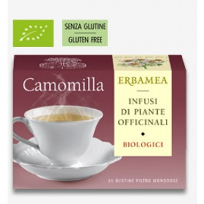 Erbamea CAMOMILLA 20 bustine filtro da agricoltura Biologica 