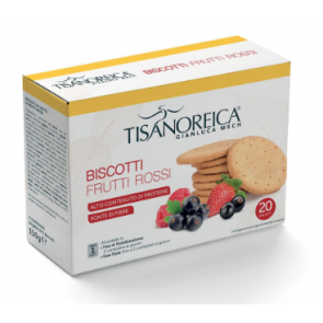 Tisanoreica BISCOTTI FRUTTI ROSSI 20 Biscotti da 7,5 g.