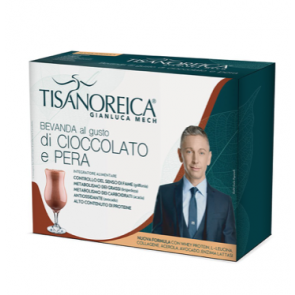 Tisanoreica BEVANDA GUSTO CIOCCOLATO E PERA 4 PAT da 28,5g.