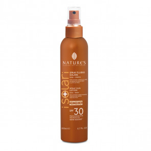 Bios Line Nature's Spray Fluido Viso-Corpo con Acqua Unicellulare di Arancia dolce bio e latte di Riso SPF 30 200 ml