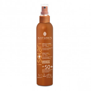 Bios Line Nature's Solare Spray Fluido Viso-Corpo Bambini con Acqua Unicellulare bio-attiva di Arancia dolce bio e Calendula SPF 50+ 200 ml 