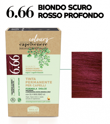 Helan CAPELVENERE COLOURS Permanent Hair Dyes - 6.66 BIONDO SCURO ROSSO PROFONDO