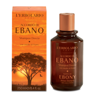 L'Erbolario Shower Shampoo Notes of Ebony 250 ml