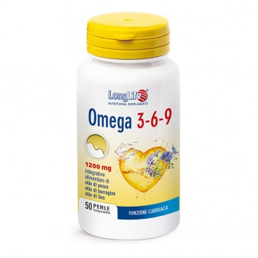 LONGLIFE FOOD SUPPLEMENT OMEGA 3-6-9 50 PEARLS