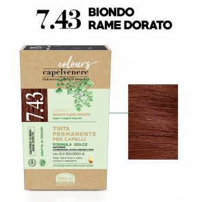 Helan CAPELVENERE COLOURS Permanent Hair Dyes - 7.43 BIONDO RAME DORATO