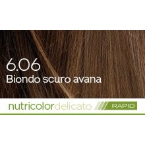 Bios Line BIOKAP NUTRICOLOR DELICATO RAPID HAIR DYE 135 ml - 6.06 DARK BLOND HAVANA