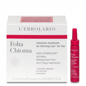L'Erbolario Intensive treatment for thinning hair* for Her Folta Chioma 12 vials of 6 ml