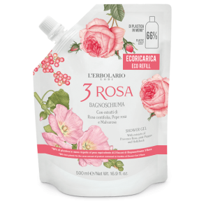 L'Erbolario Eco Refill Shower Gel 3 Rosa 500 ml