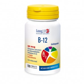 LONGLIFE B-12 SUBLINGUAL 50MCG NUTRITIONAL SUPPLEMENT 100 TABLETS