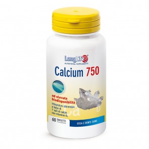 LONGLIFE CALCIUM 750MG DIETARY SUPPLEMENT 60 TABLETS