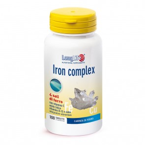 LONGLIFE IRON COMPLEX T / R DIETARY SUPPLEMENT 100 TABLETS