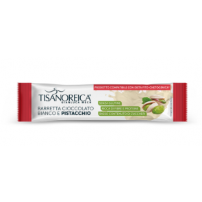 Tisanoreica T-SMART MORE TASTE WHITE CHOCOLATE AND PISTACHIO PROTEIN BAR WITH SWEETENER 35G