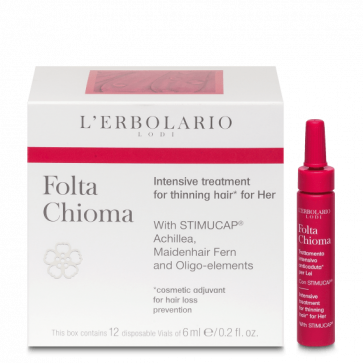 L'Erbolario Intensive treatment for thinning hair* for Her Folta Chioma 12 vials of 6 ml