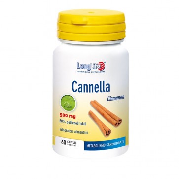LONGLIFE CANNELLE 500MG COMPLÉMENTS ALIMENTAIRES 60 CAPSULES