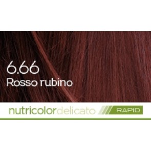 Bios Line BioKap Nutricolor Delicato Rapid Hair Dye 135 ml - 6.66 RED RUBIN
