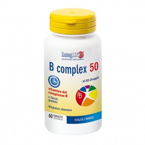 COMPLEXE B DE LONGLIFE 50 T / R COMPLÉMENT ALIMENTAIRE 60 COMPRIMÉS