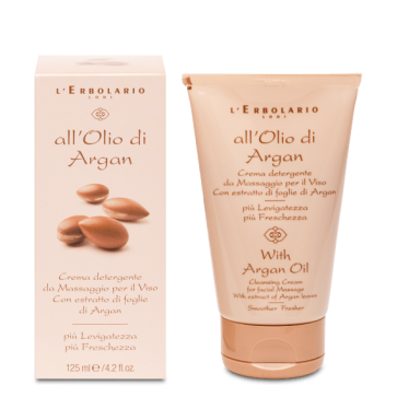L'Erbolario Cleansing Cream for facial Massage Argan Oil 125 ml 