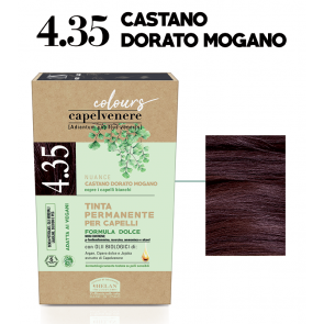 Helan CAPELVENERE COLOURS Permanent Hair Dyes - 4.35 Castano Dorato Mogano