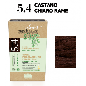 Helan CAPELVENERE COLOURS Permanent Hair Dyes - 5.4 Castano Chiaro Rame