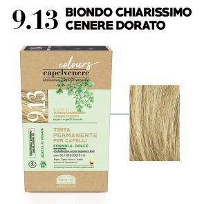 Helan CAPELVENERE COLOURS Permanent Hair Dyes - 9.13 BIONDO CHIARISSIMO CENERE DORATO