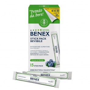 Erboristeria Magentina STICK PACK BEVIBILE NATURAL BENEX  15 Stick pack 